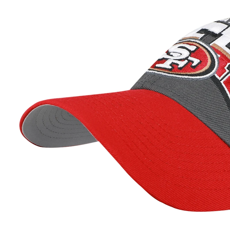 Casquette ajustable pour homme '47 Charcoal San Francisco 49ers Split Block MVP