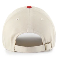 Men's '47 Cream/Scarlet San Francisco 49ers Fairfield MVP Throwback Adjustable Hat