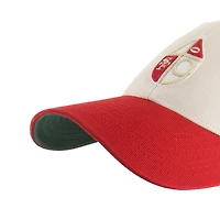 Men's '47 Cream/Scarlet San Francisco 49ers Fairfield MVP Throwback Adjustable Hat