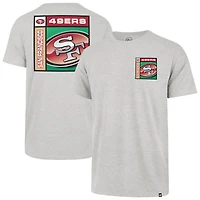 T-shirt Franklin gris chromé des San Francisco 49ers pour homme, modèle 1947