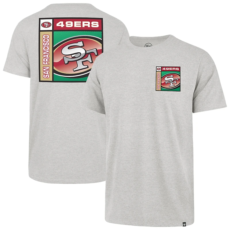 T-shirt Franklin gris chromé des San Francisco 49ers pour homme, modèle 1947
