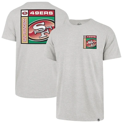 T-shirt Franklin gris chromé des San Francisco 49ers pour homme, modèle 1947