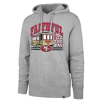 Men's '47 Gray San Francisco 49ers Regional Headline Pullover Hoodie