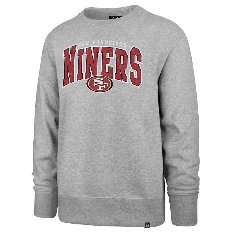 Sweat-shirt '47 gris San Francisco 49ers Varsity Block Headline pour hommes