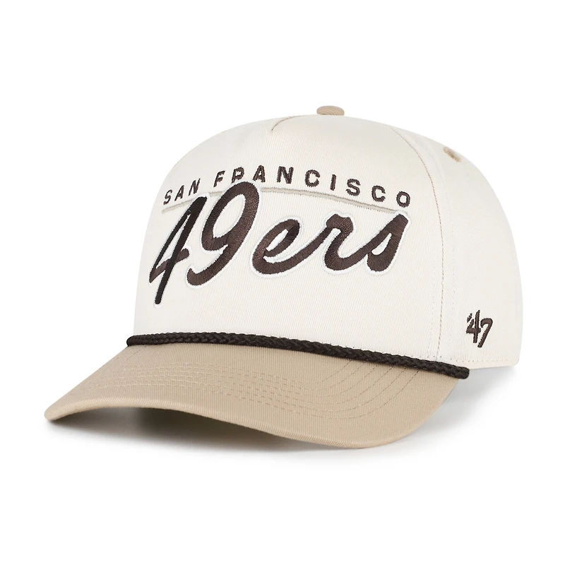 Men's '47  Natural/Tan San Francisco 49ers Neutral Terrain Hitch Rope Adjustable Hat