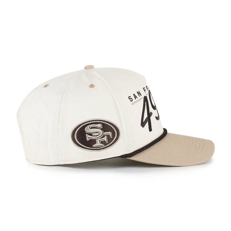 Men's '47  Natural/Tan San Francisco 49ers Neutral Terrain Hitch Rope Adjustable Hat