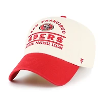 Men's '47  Natural San Francisco 49ers Windham Clean Up Adjustable Hat