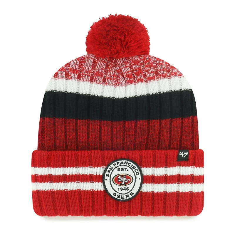 Men's '47 San Francisco 49ers Quiver Cuffed Knit Hat with Pom