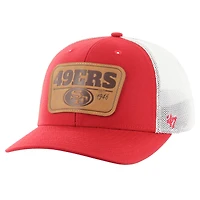 Casquette Thrash Trophy Flex 49ers de San Francisco 47 écarlate/blanche pour homme