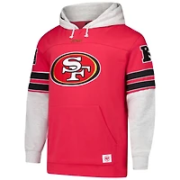 Sweat à capuche lacets pour homme '47 Scarlet San Francisco 49ers Big & Tall