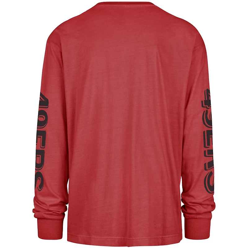 Men's '47 Scarlet San Francisco 49ers Cairn Ravine Foundation Long Sleeve T-Shirt