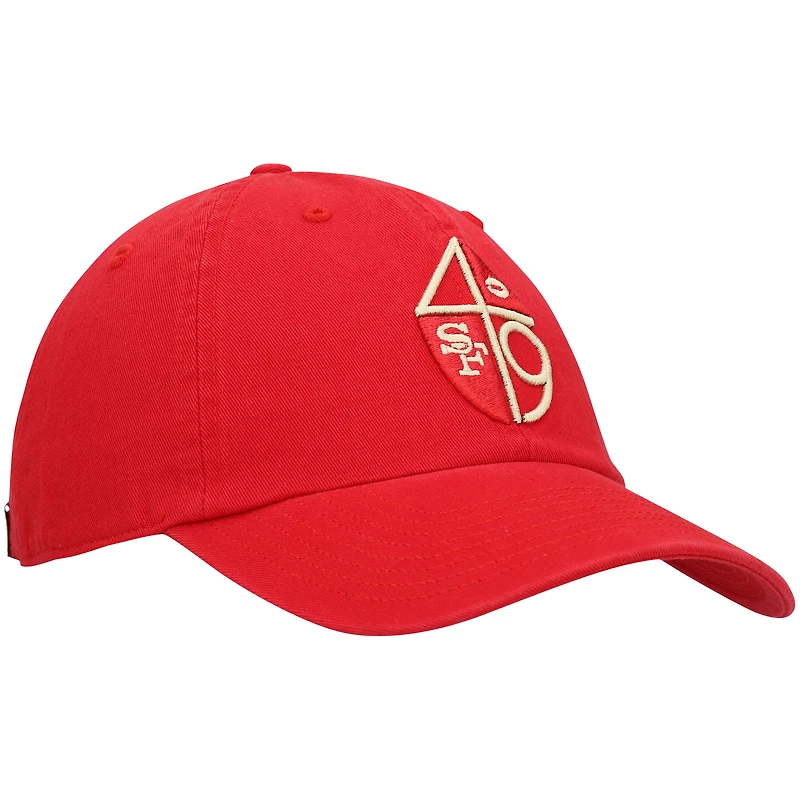 Men's '47 Scarlet San Francisco 49ers Clean Up Legacy Adjustable Hat