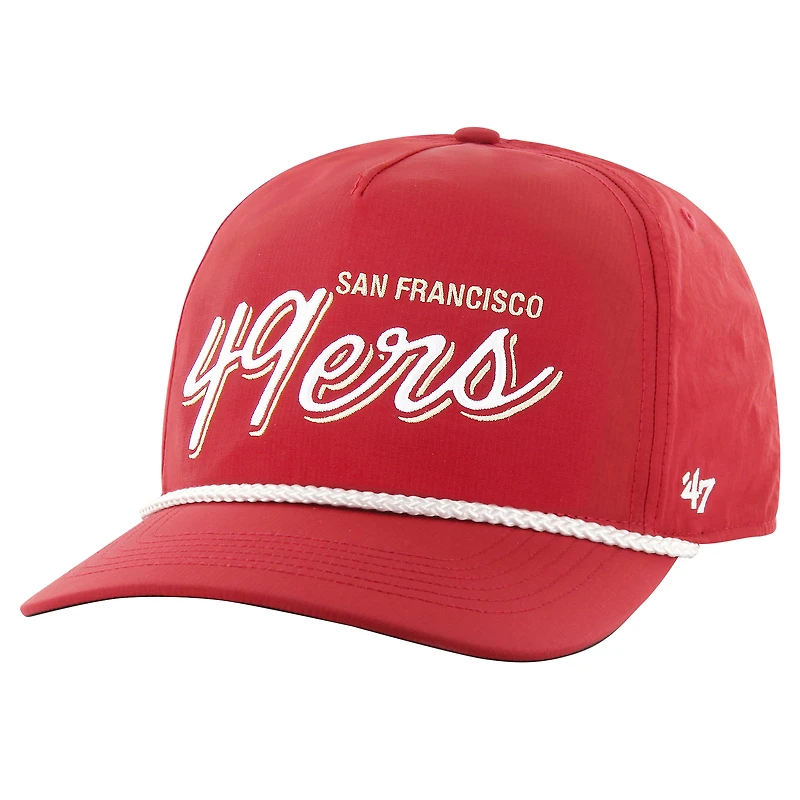 Casquette réglable '47 Scarlet San Francisco 49ers Fairway Hitch brrr pour hommes