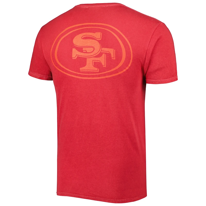 T-shirt pour homme '47 Scarlet San Francisco 49ers Fast Track Tonal Highlight