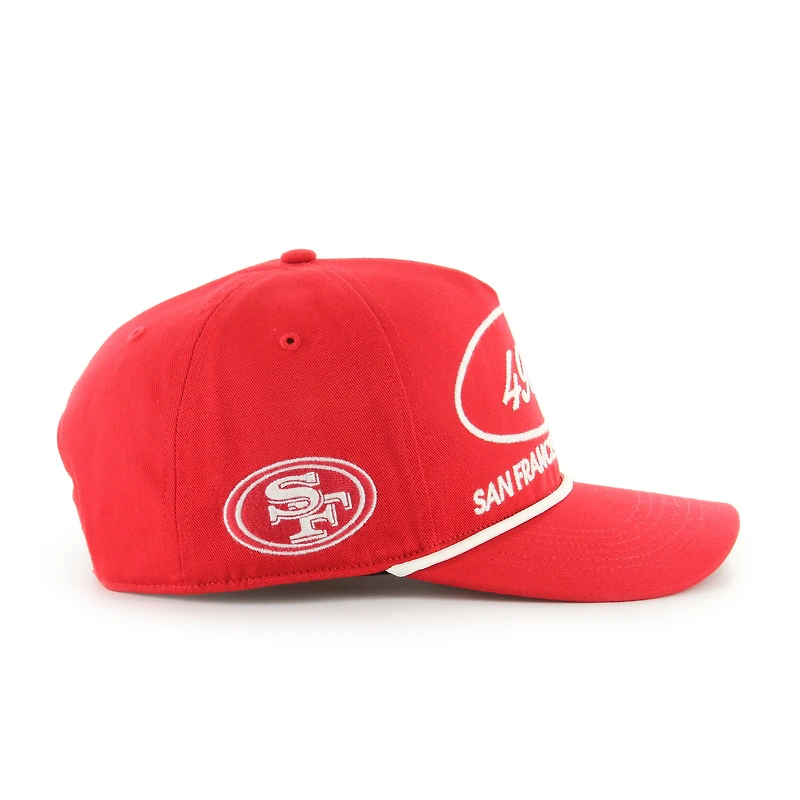 Casquette ajustable Foundational Hitch Scarlet 47 des San Francisco 49ers pour homme