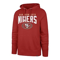Men's '47 Scarlet San Francisco 49ers Headline Pullover Hoodie