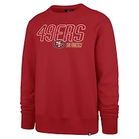 Sweat-shirt '47 Scarlet San Francisco 49ers Locked Headline pour hommes