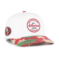 Men's '47 White/Scarlet San Francisco 49ers Beach Side Hitch Adjustable Hat