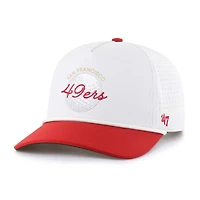 Casquette ajustable Gimmie Golf Hitch Rope pour homme, modèle 1947, blanc/écarlate, des San Francisco 49ers