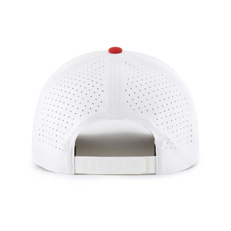 Casquette ajustable Gimmie Golf Hitch Rope pour homme, modèle 1947, blanc/écarlate, des San Francisco 49ers