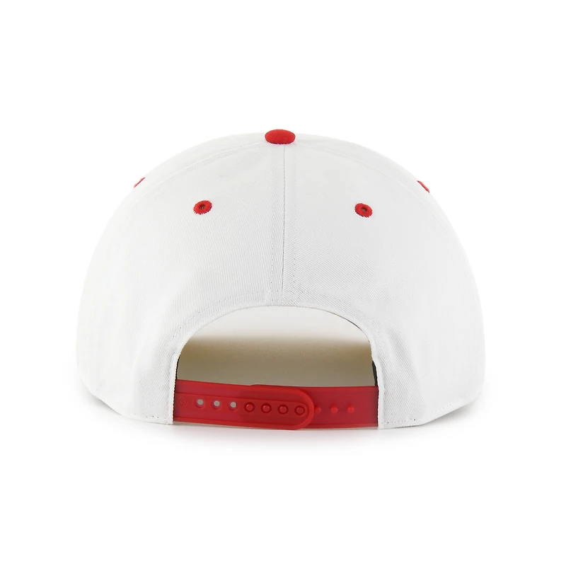 Casquette ajustable Roscoe bicolore Hitch blanche/écarlate pour homme des 49ers de San Francisco 1947