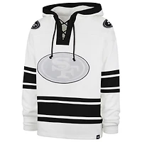 Lacer de qualité supérieure avec capuche pour homme des 49ers San Francisco '47, blanc, After Image