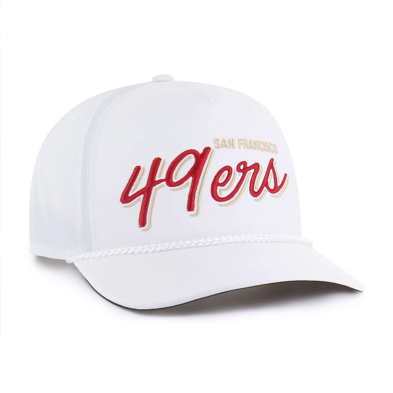 Casquette ajustable Brrr Fairway Hitch blanche des 49ers de San Francisco pour homme, modèle 1947