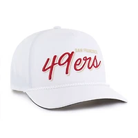 Casquette ajustable Brrr Fairway Hitch blanche des 49ers de San Francisco pour homme, modèle 1947