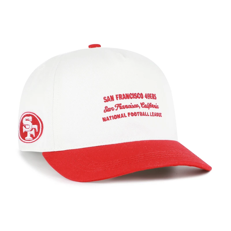 Men's '47 White San Francisco 49ers Contemporary Two-Tone Hitch Adjustable Hat