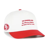 Men's '47  White San Francisco 49ers Contemporary Two-Tone Hitch Adjustable Hat