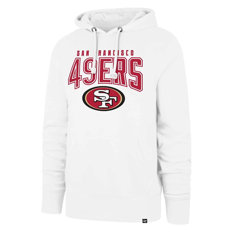 Sweat à capuche '47 blanc San Francisco 49ers Elements Arch Headline pour hommes