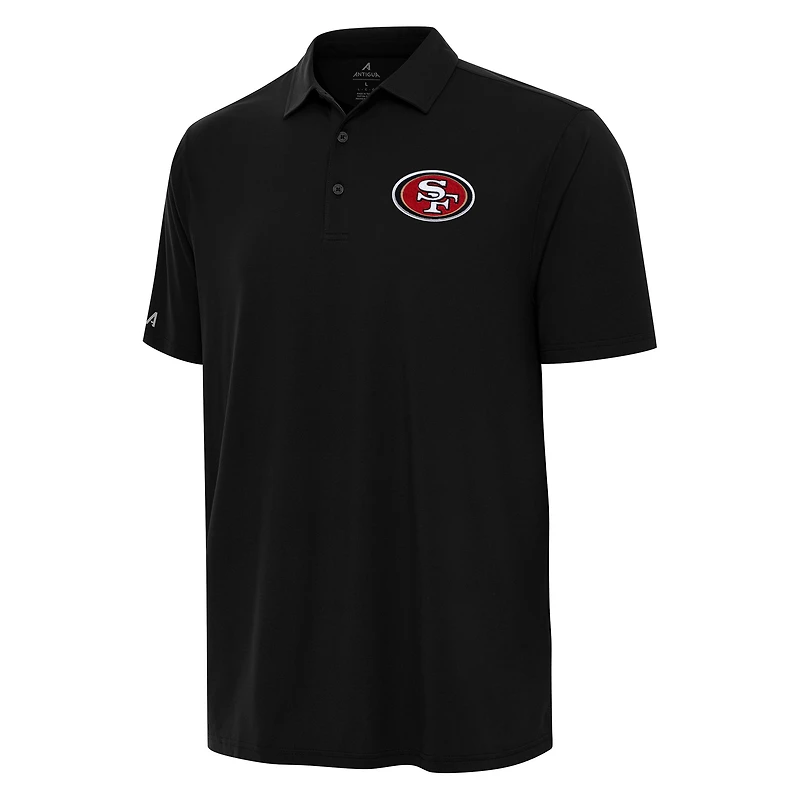 Polo Antigua noir pour homme, modèle Era des 49ers de San Francisco