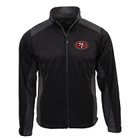 Men's Antigua Black San Francisco 49ers Revolve Full-Zip Jacket