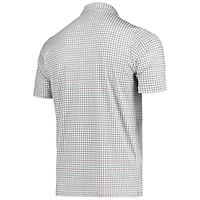 Polo boutonné Deliver gris antigua/écarlate pour homme des 49ers de San Francisco