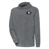 Sweat à capuche logo métallique Absolute pour homme, couleur charbon chiné, des San Francisco 49ers