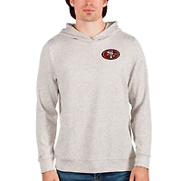 Sweat à capuche Absolute pour homme Antigua Oatmeal des San Francisco 49ers