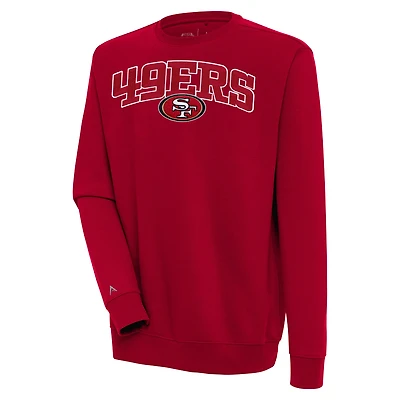 Sweat-shirt Victory Chenille pour homme Antigua Scarlet des San Francisco 49ers