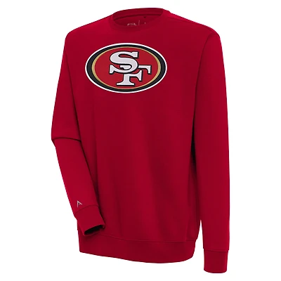 Men's Antigua  Scarlet San Francisco 49ers Victory Pullover Sweatshirt