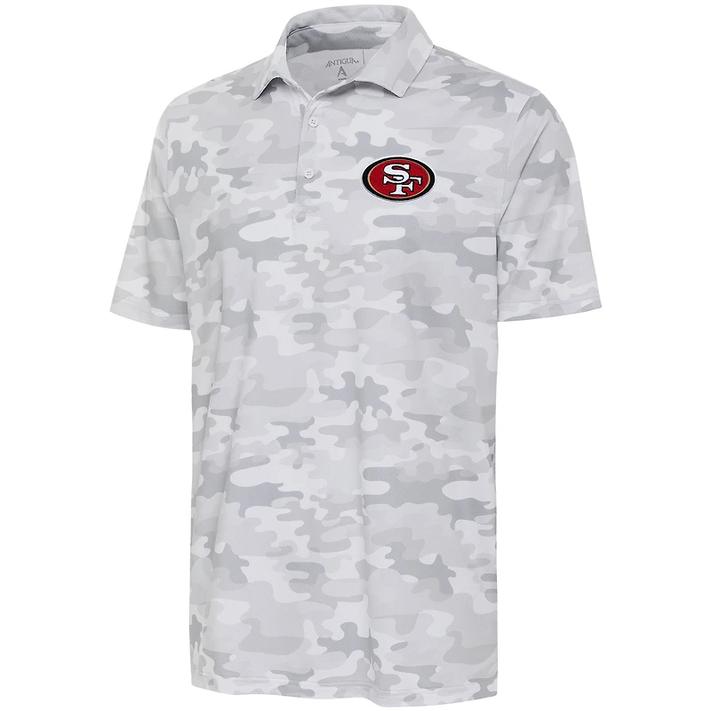 Polo Antigua blanc San Francisco 49ers Collide pour hommes