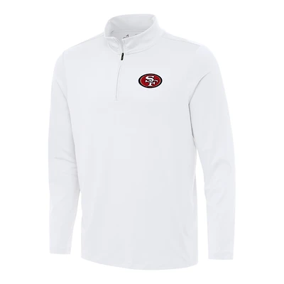 Haut à fermeture éclair quart de tour Reprocess Antigua White San Francisco 49ers pour homme
