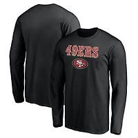 Men's  Black San Francisco 49ers Team Lockup Long Sleeve T-Shirt