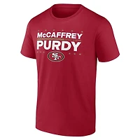 Men's Brock Purdy & Christian McCaffrey Scarlet San Francisco 49ers Election Players T-Shirt