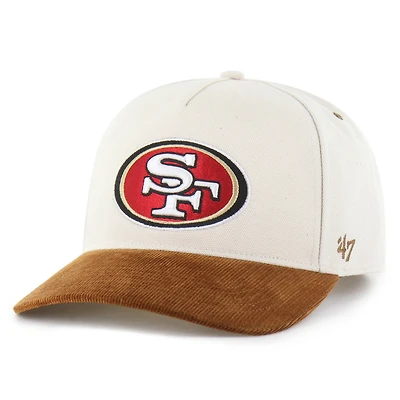 Men's Carhartt x '47 Natural/Brown San Francisco 49ers Undyed Relaxed Hitch Adjustable Hat