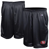 Men's Champion Black San Francisco 49ers Classic Mesh Shorts