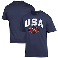Men's Champion Navy San Francisco 49ers Americana T-Shirt