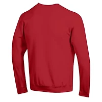 Men's Champion  Scarlet San Francisco 49ers Powerblend Fleece Sweatshirt