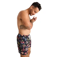 Maillot de bain classique doublé noir Chubbies des San Francisco 49ers, taille 5,5 pouces, The Neon