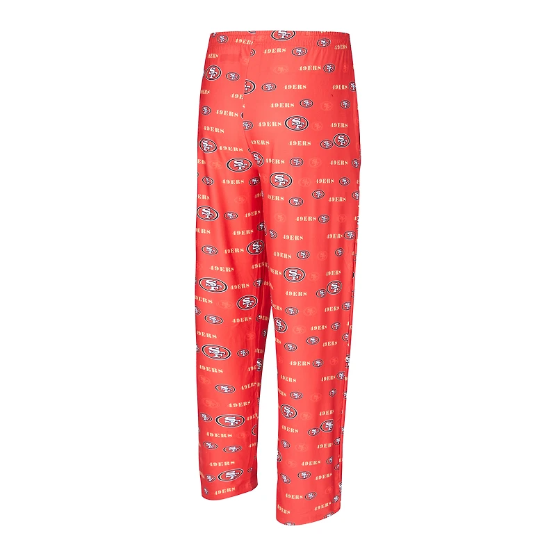 Pantalon Concepts Sport Scarlet pour homme, imprimé mosaïque des San Francisco 49ers