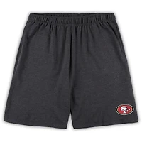 Men's Concepts Sport White/Charcoal San Francisco 49ers Big & Tall Top and Shorts Set