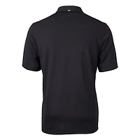 Men's Cutter & Buck Black San Francisco 49ers Throwback Logo Virtue Eco Pique Recycled Big Tall Polo